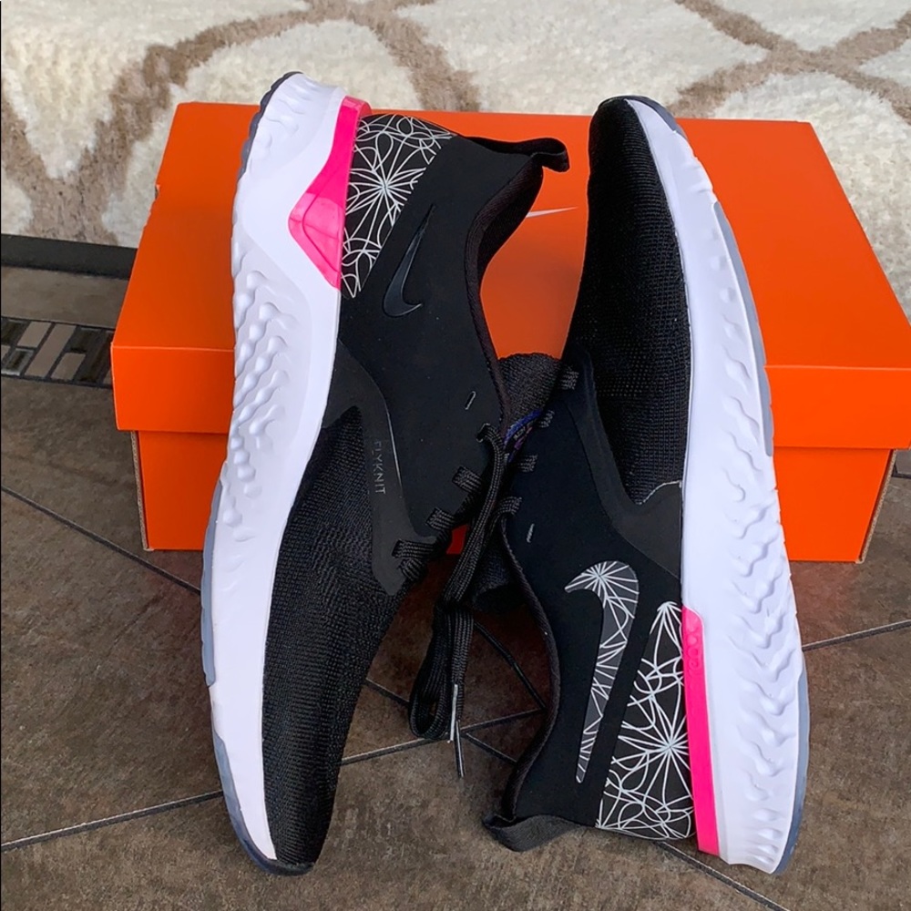 NIKE ODYSSEY REACT 2 FK GPX Black-Reflect SilverM - Picture 6 of 16